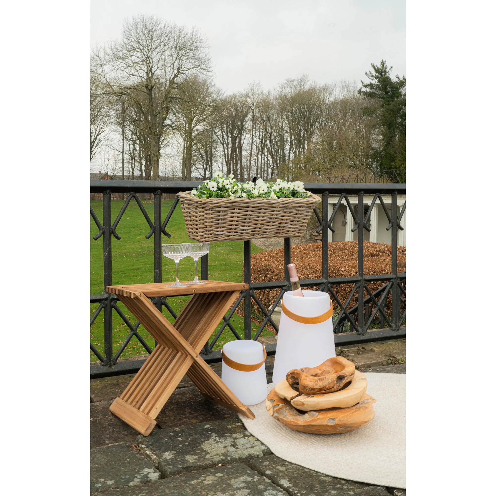 Erto Stołek Drewno tekowe Naturalny - 1501120