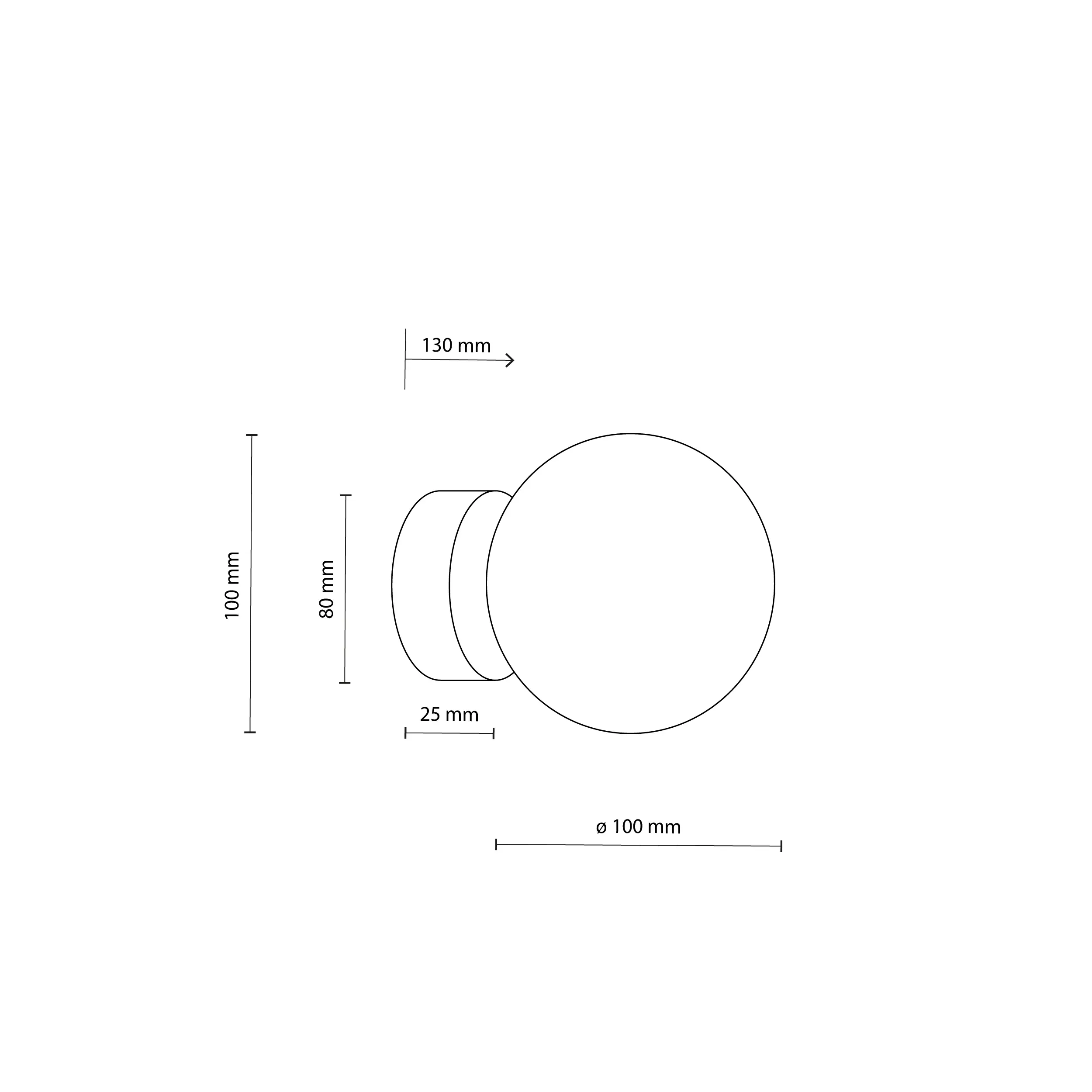 Lampa sufitowa MINI czarna z białym okrągłym szklanym kloszem 13x10cm - TK_5613