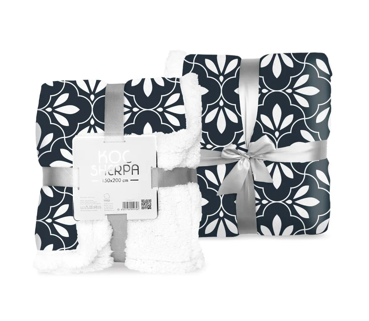 Koc polarowy SHERPA 053 150X200 PC grafitowy - FARO_29705
