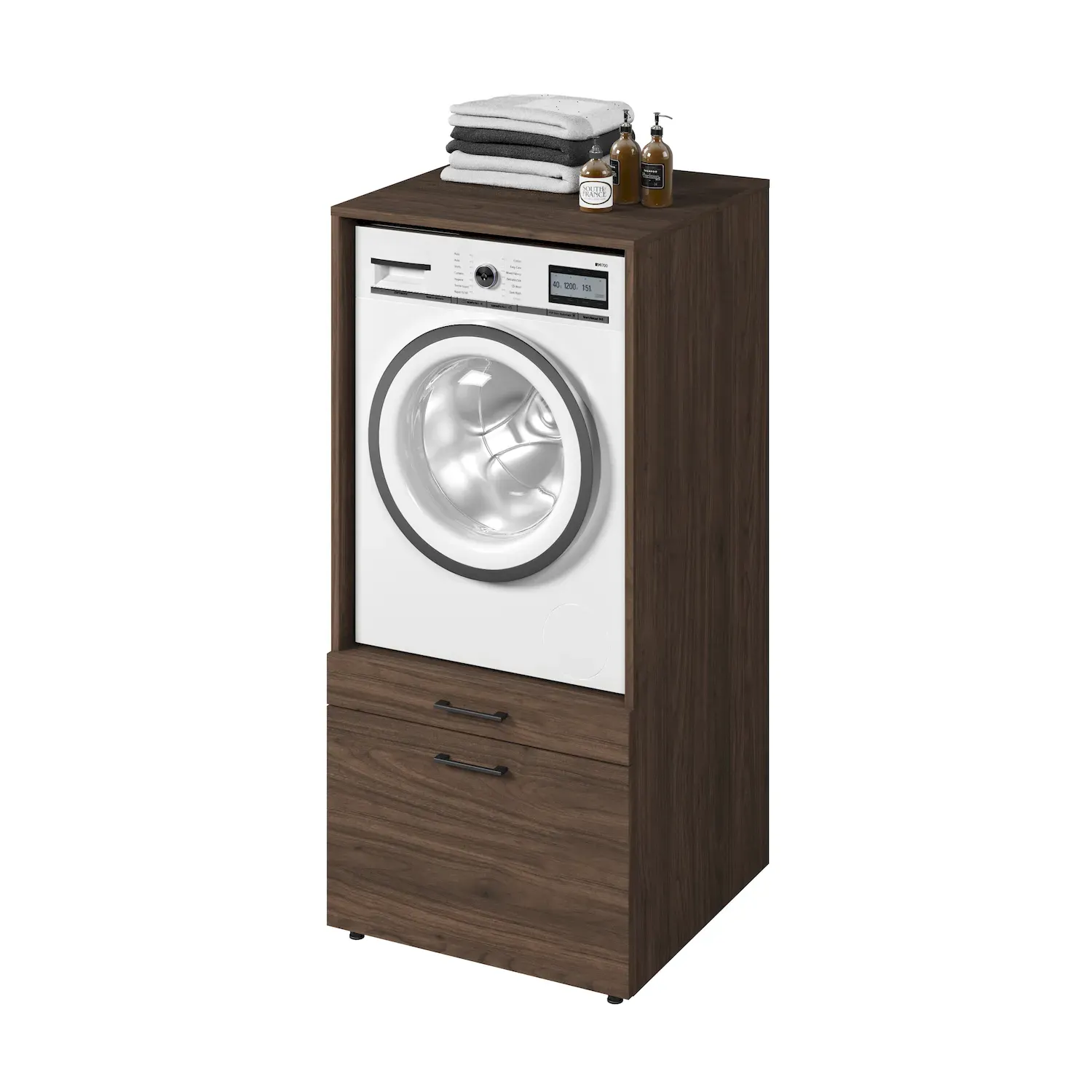 Zabudowa na pralkę lub suszarkę AZA wysuwana półka orzech - 30OVME60