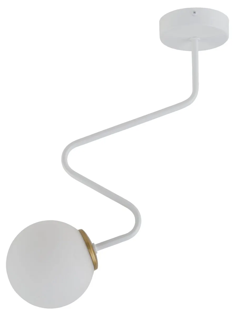Lampa sufitowa ZIGZAG 1 biała