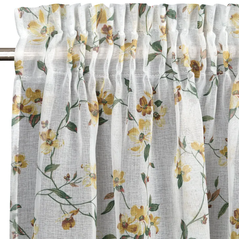 ZASŁONA DINA NA TAŚMIE 140X270 CM BIAŁY - EU_408981