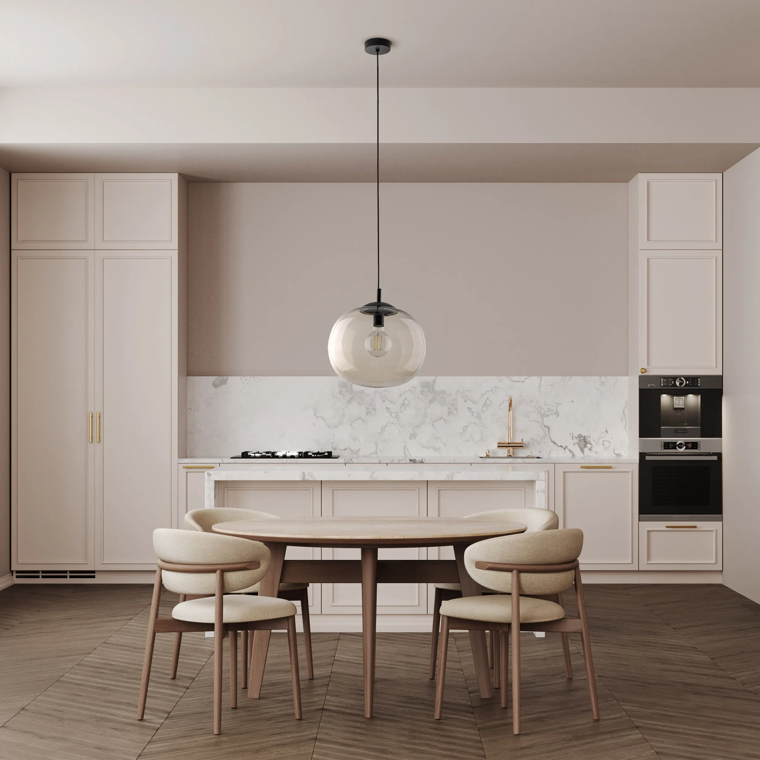 Lampa wisząca VIBE czarna z dymionym okrągłym szklanym kloszem 175x35cm - TK_4703