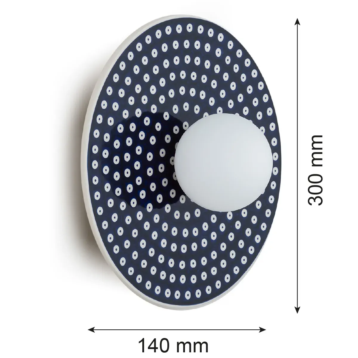 Kinkiet BOLL 8935 ceramika bolesławiecka granatowy - 8935