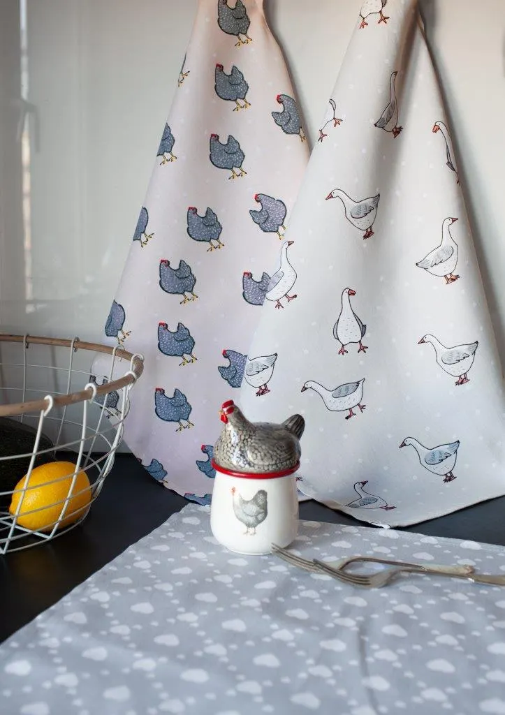 Ścierka zestaw 3 szt. KUKE 021 ptaki 40x60 wielokolorowy - FARO_30809