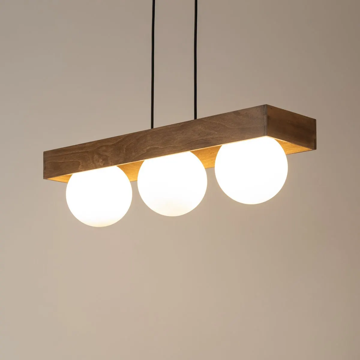 Lampa wisząca BLOOM 3 brązowo-czarna - SI_33665