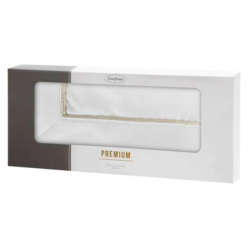 OBRUS MADELE 40 X 140 CM BIAŁY - EU_386393