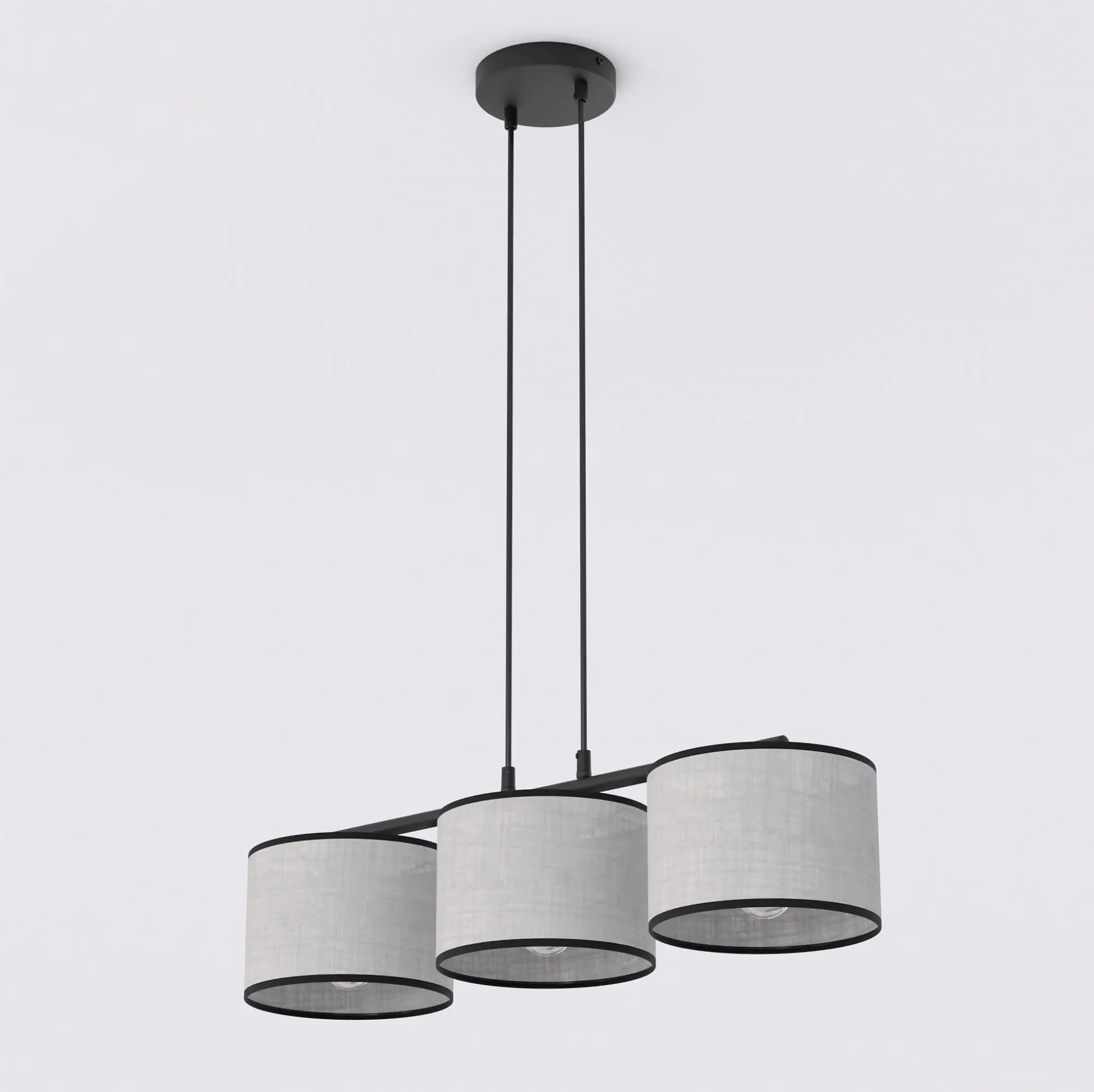 Lampa wisząca ECO 3 szary czarny