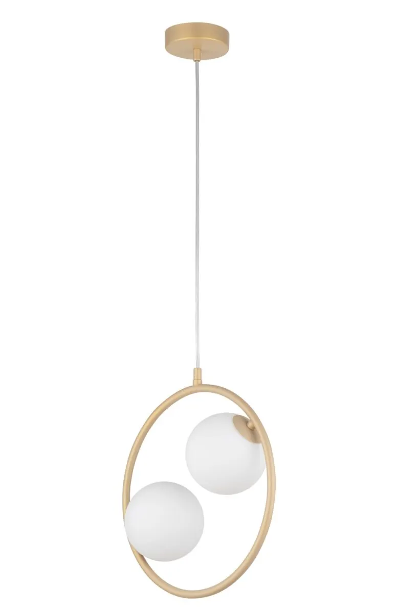 Lampa wisząca AQUA 2 biało-złota