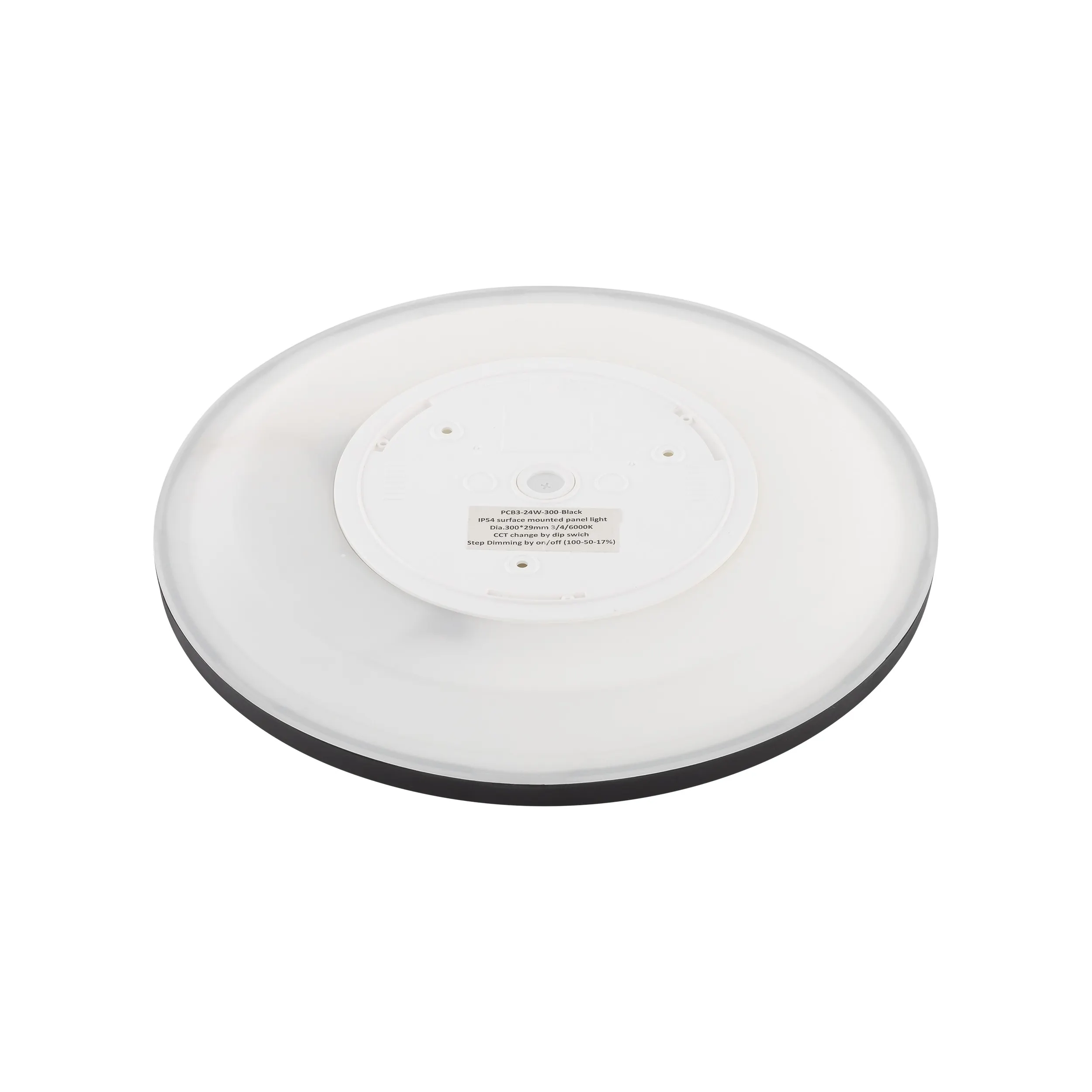 Lampa sufitowa AQUA LED 45W czarna z białym kloszem 50x2cm - TK_6905