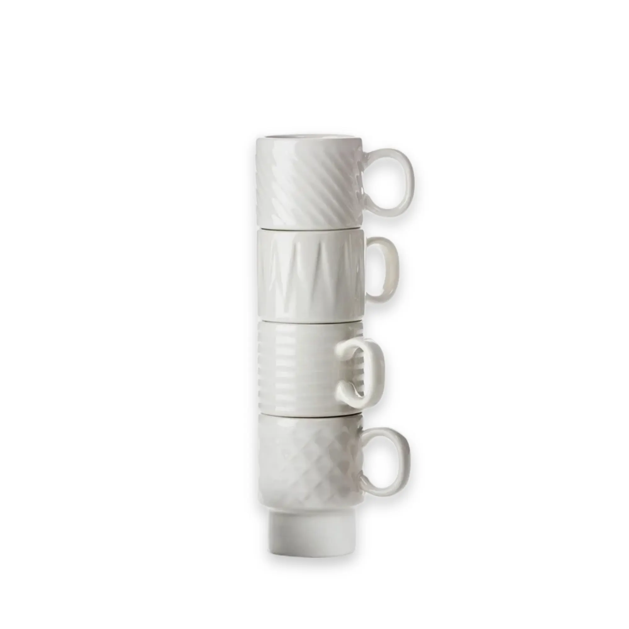 Filiżanki do espresso COFFE & MORE zestaw 4 szt. białe
