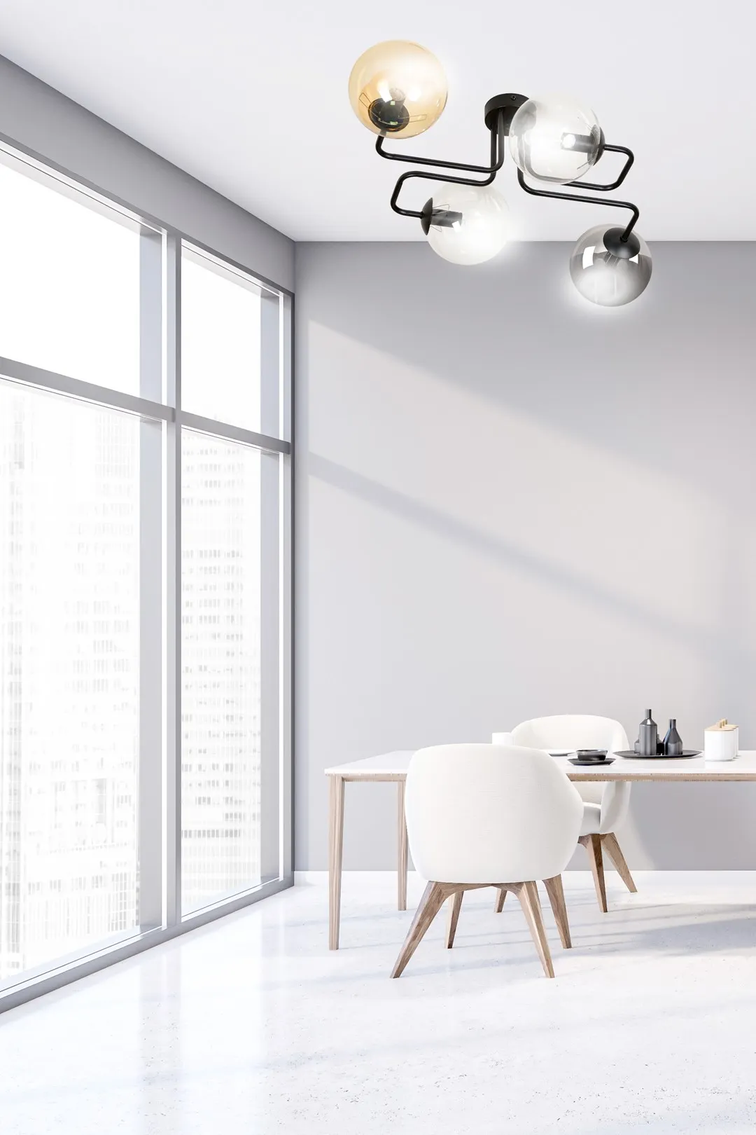 Lampa sufitowa BRENDI Czarny 843/4M1 - 843/4M1