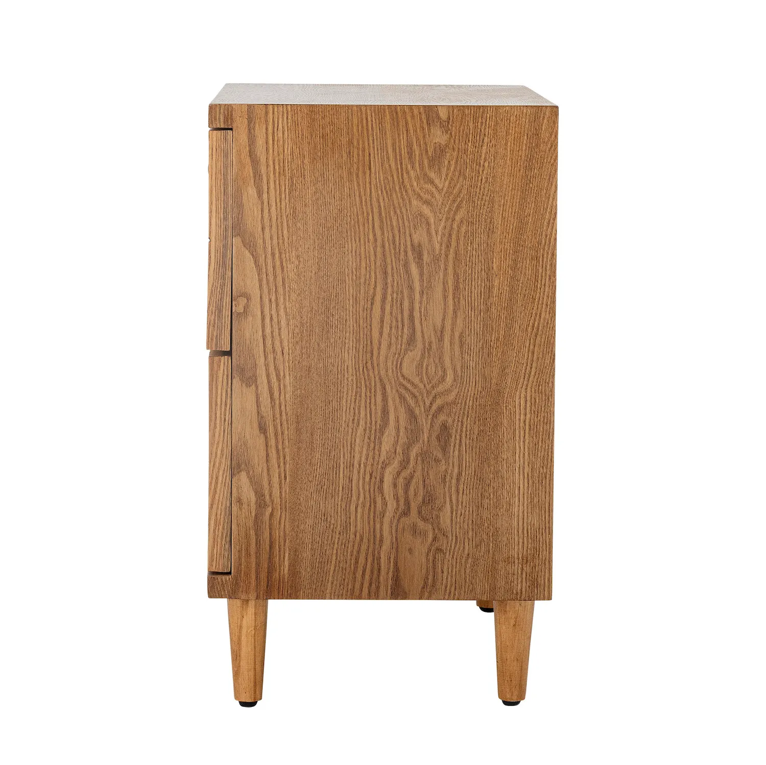 Komoda drewniana VESTER z 2 szufladami 56 cm brązowa — zdjęcie 8