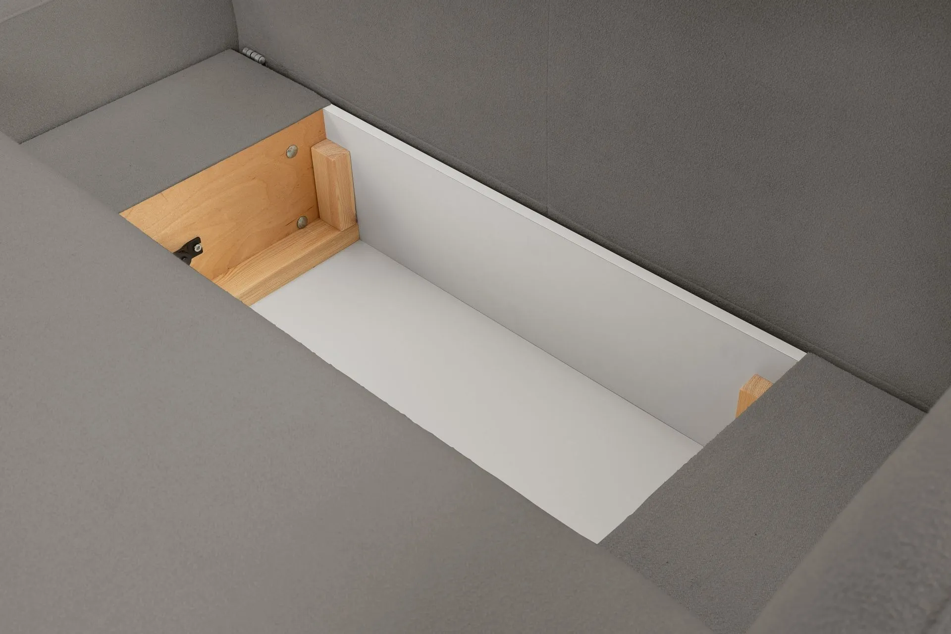 Narożnik rozkładany z pojemnikiem OLIO SICURIO 248 cm lewostronny ciemnoszary - OLIO_NAR_SICURIO75_L