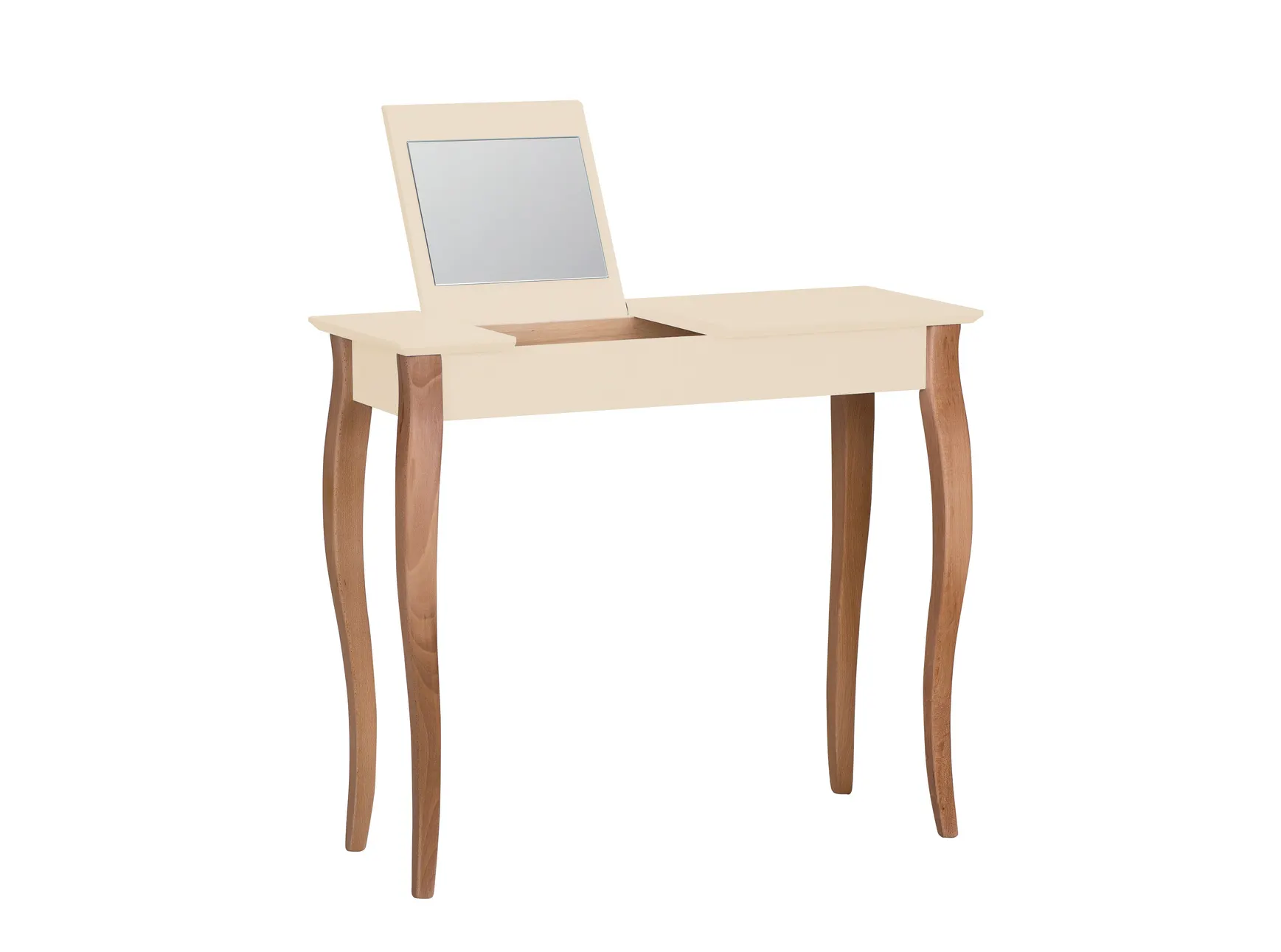 Toaletka z lustrem LILLO 85x35cm kremowy naturalny Meble, Tabela, Biurko, Komputer, Elektronika