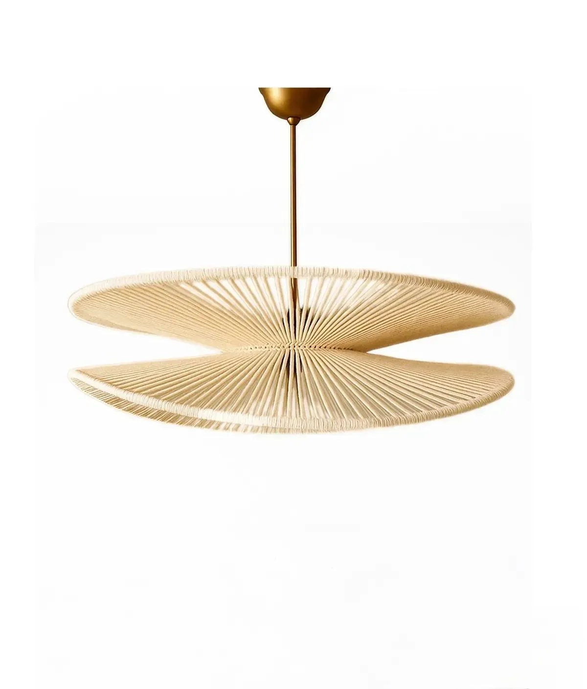 Lampa wisząca BK170 makrama ecru złoty