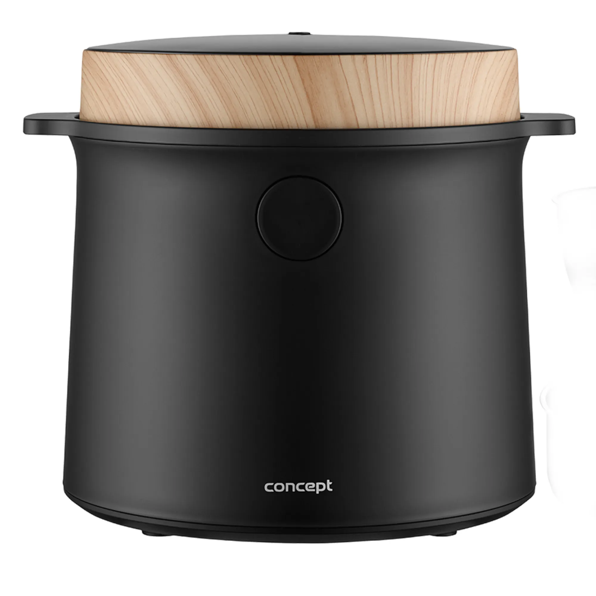 Ryżowar 2 l czarny, dekor z drewna CONCEPT - ND_RE4040