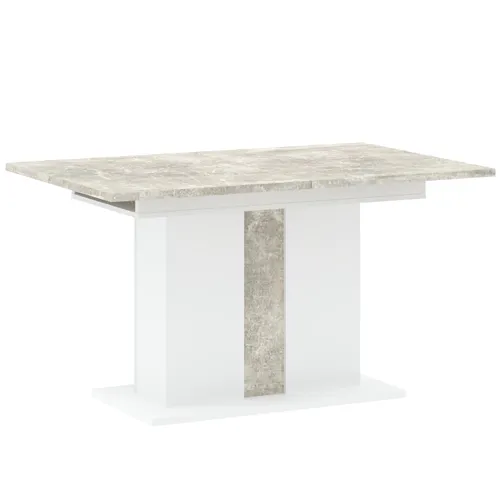 Stół rozkładany GREYS 90x134(174) beton jasny biały Meble, Tabela, Stolik kawowy, Stół do jadalni