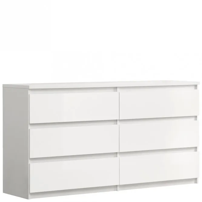 Komoda z 6 szufladami CHELSEA 154 cm biały mat — zdjęcie 2