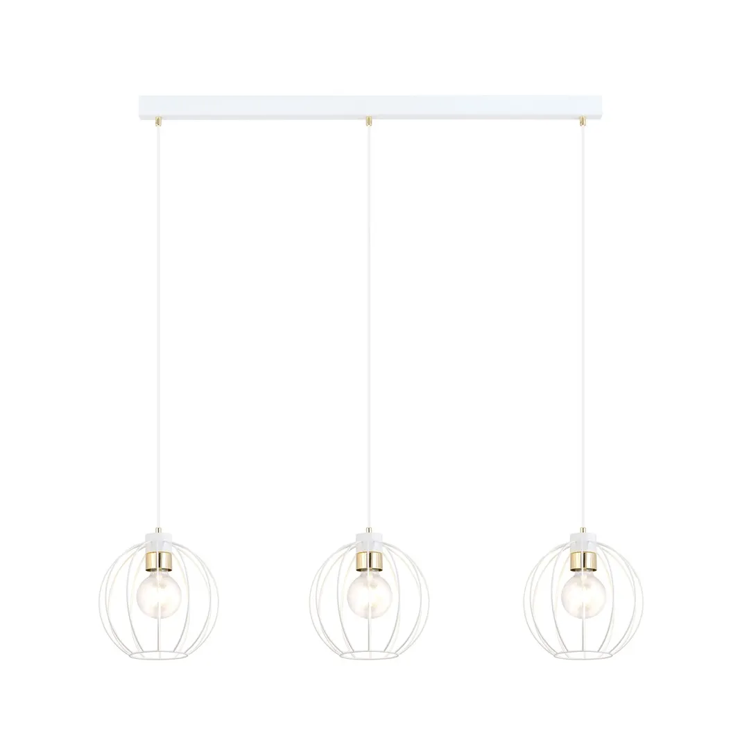 Lampa wisząca GINO Biały/Złoty 1223/3