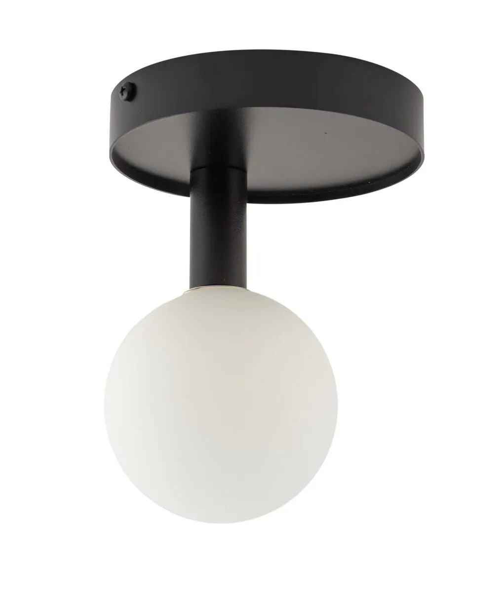 Lampa sufitowa/plafon PERLA 1 biało-czarny