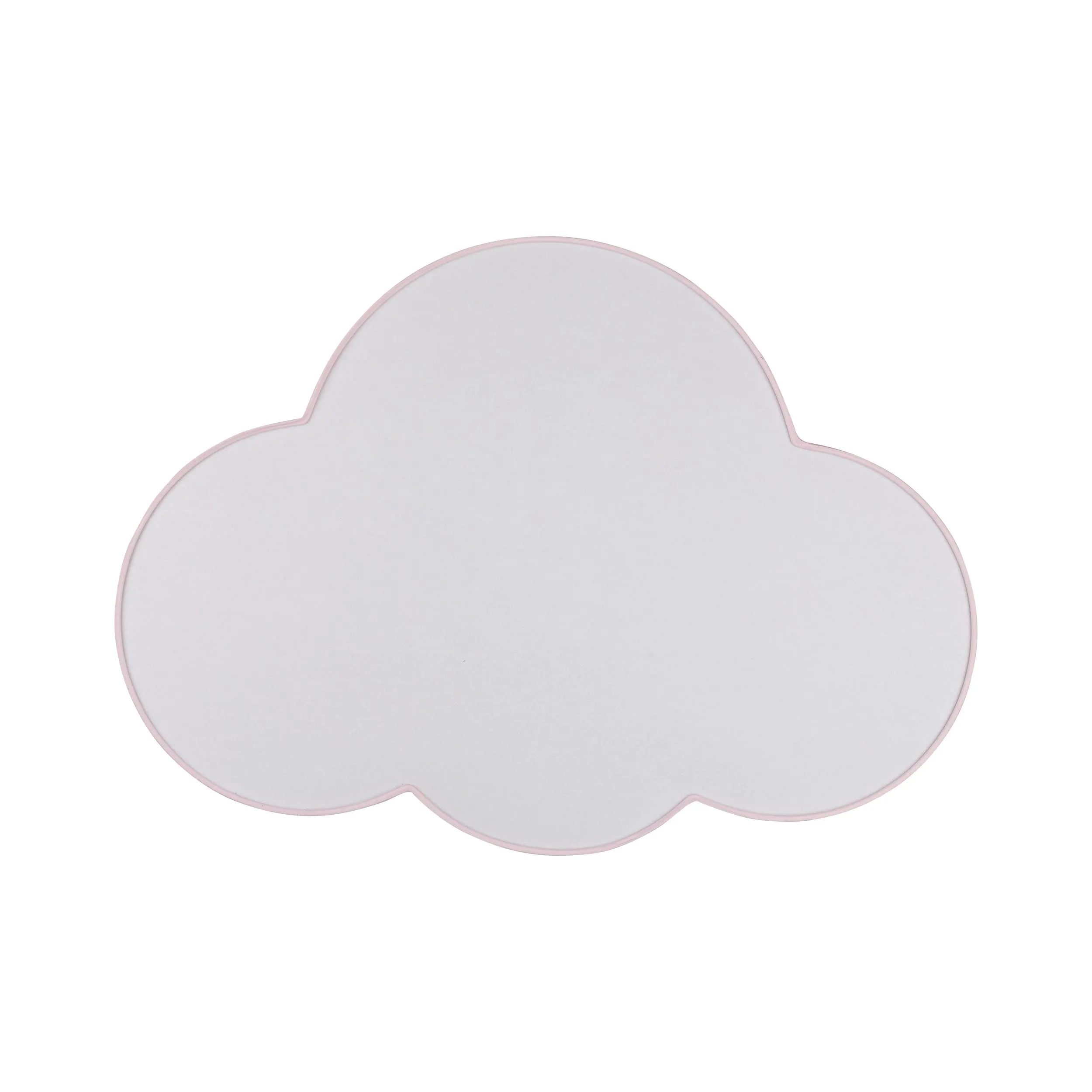 Plafon / Kinkiet CLOUD różowy z tkaniny z białym kloszem w kształcie chmury 62x45x13cm - TK_6072