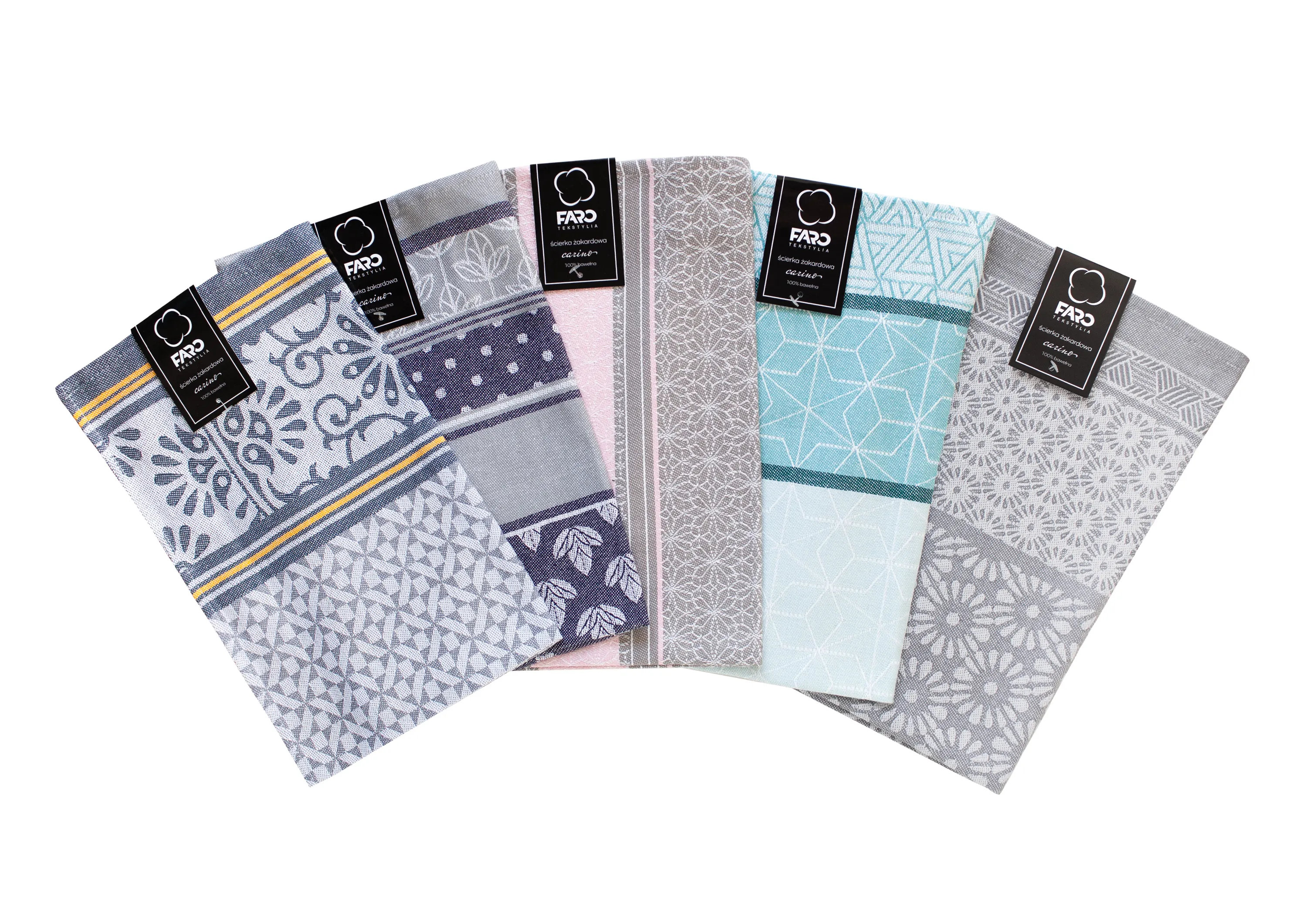 Ścierka żakardowa CARINO 004 bawełna 40X60 granatowa - FARO_28823