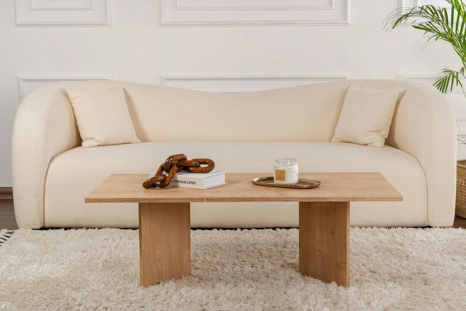 Stolik kawowy SABIN 60x119 cm dąb sapphire — zdjęcie 3