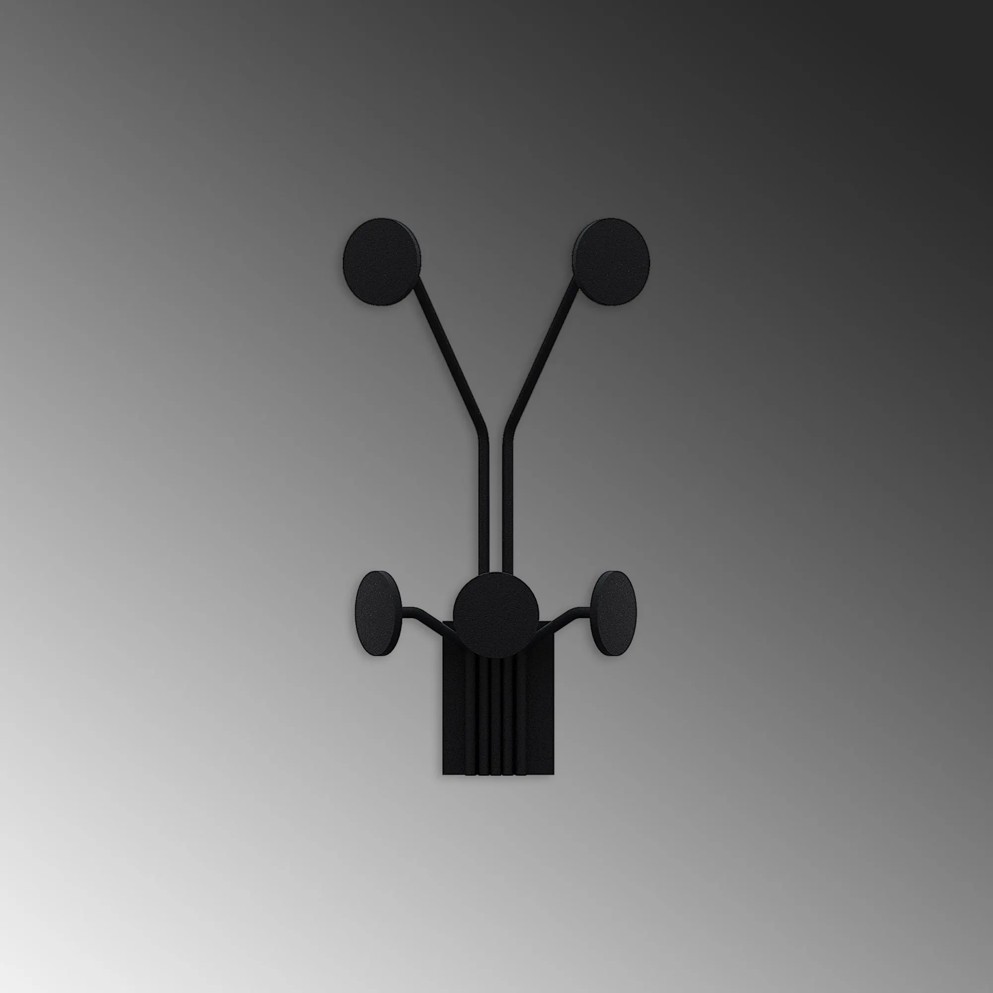 Metalowy haczyk ścienny ŻYRAFA czarny - ASI_494PYT1151