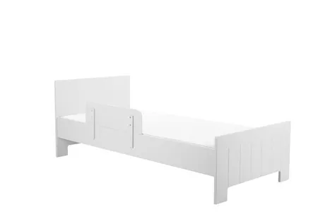 Łóżko z zagłówkiem CALMO 90x200 białe - PIN_021-060-110