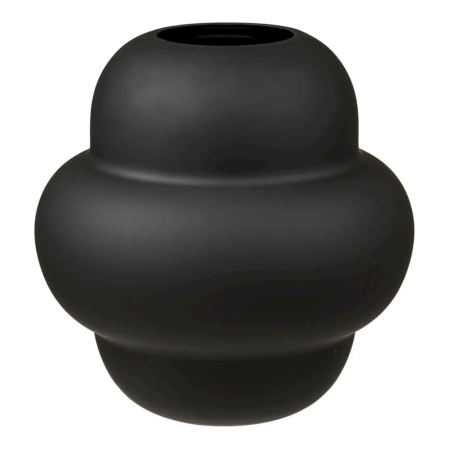 Wazon ze szkła dmuchanego VASE 21x20 cm czarny