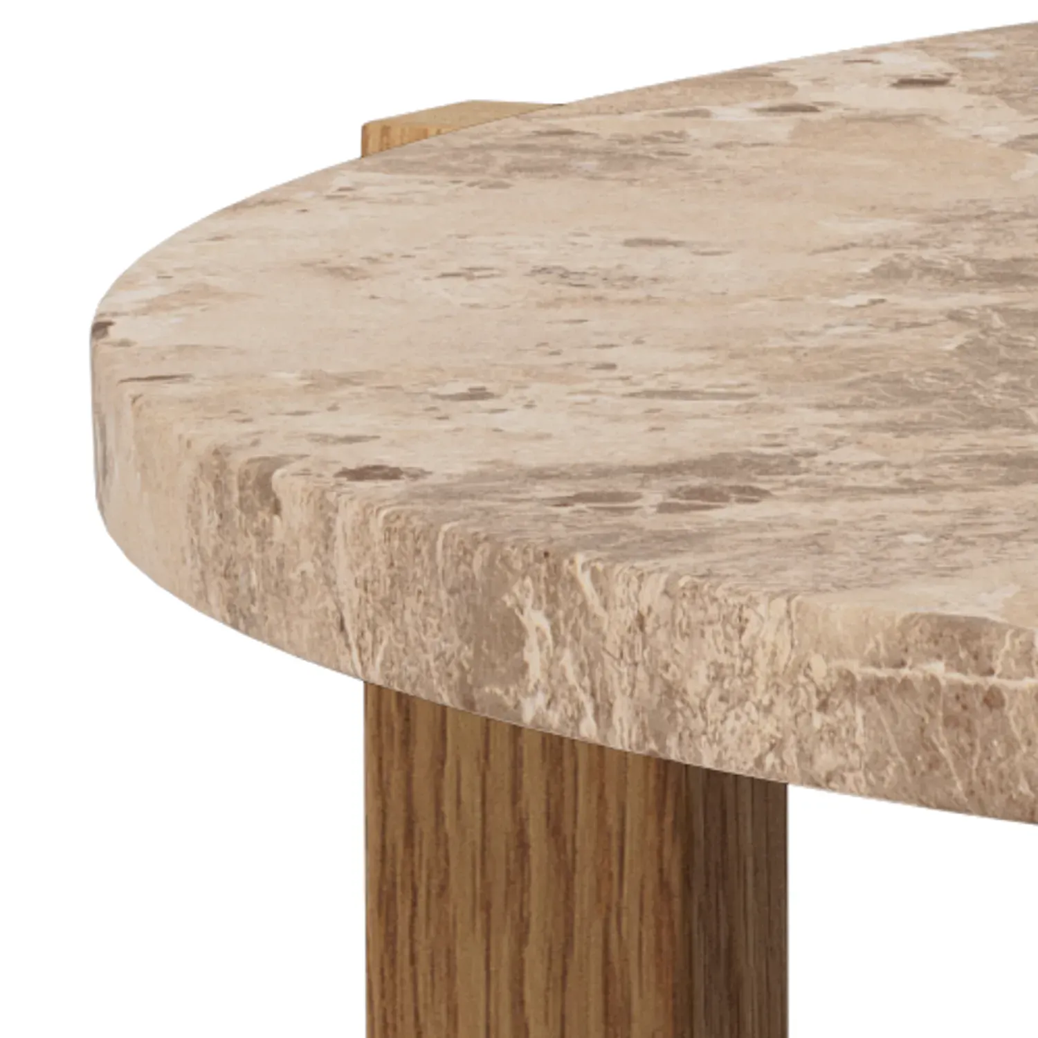 Stolik kawowy DORSETT 80 cm latte połysk - H000025776