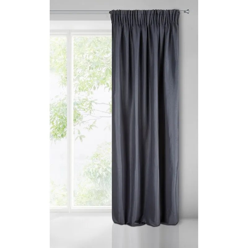 ZASŁONA GOTOWA AGGIE NA TAŚMIE 140X270 CM GRANATOWY - EU_354131