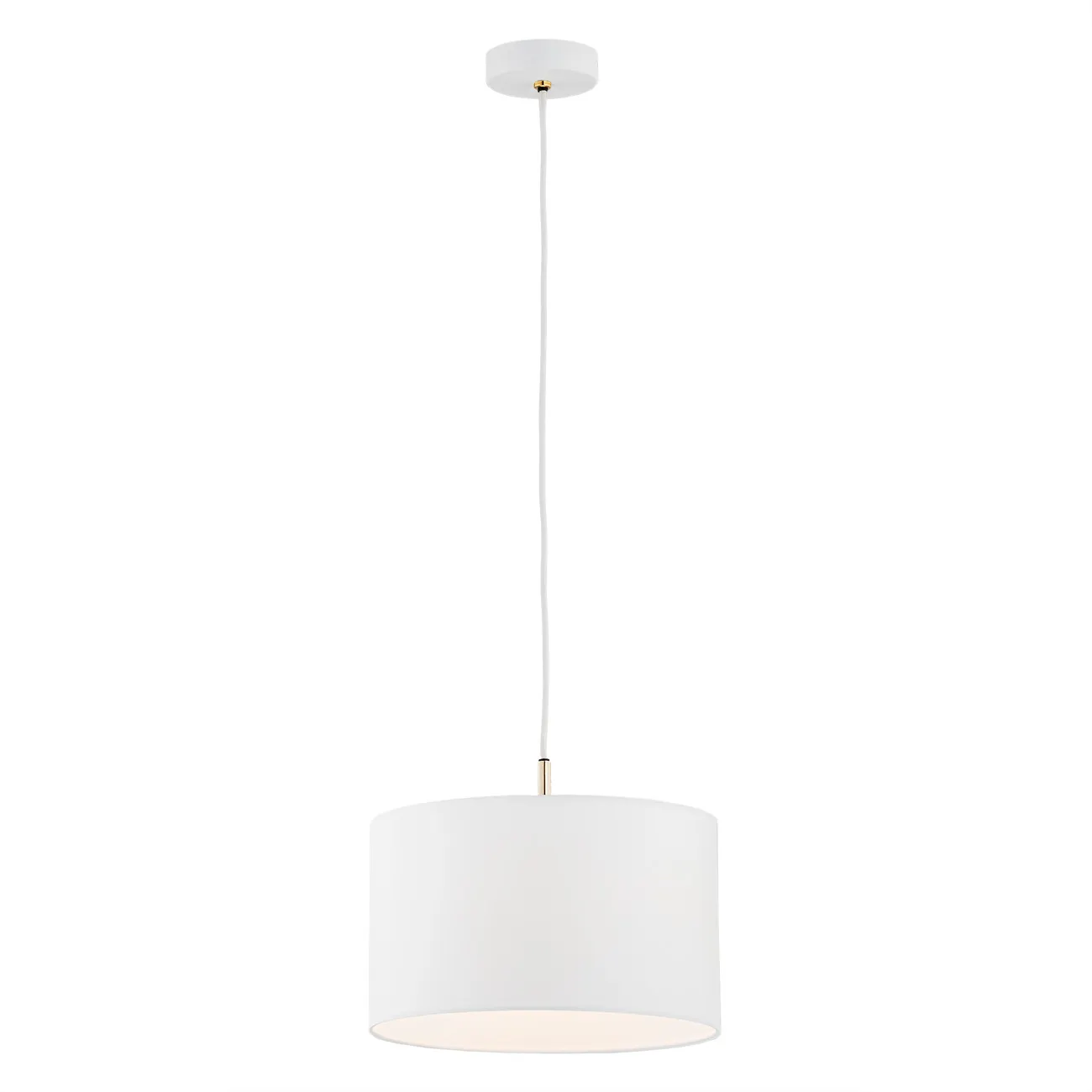 Lampa wisząca KARIN biała złota 107 cm Lampa, Lampa sufitowa