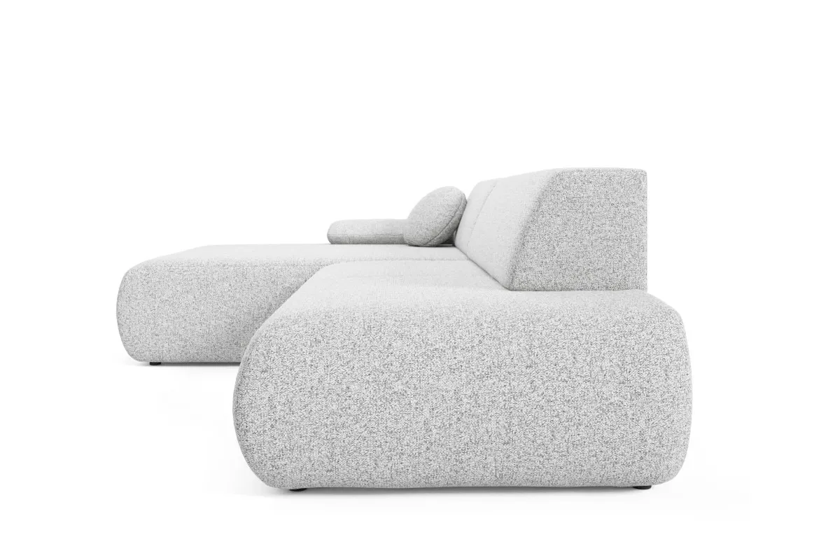 Narożnik rozkładany z pojemnikiem PUENTE 286 cm lewostronny jasnoszary - PUENTE_NAR_PUENTE80_L