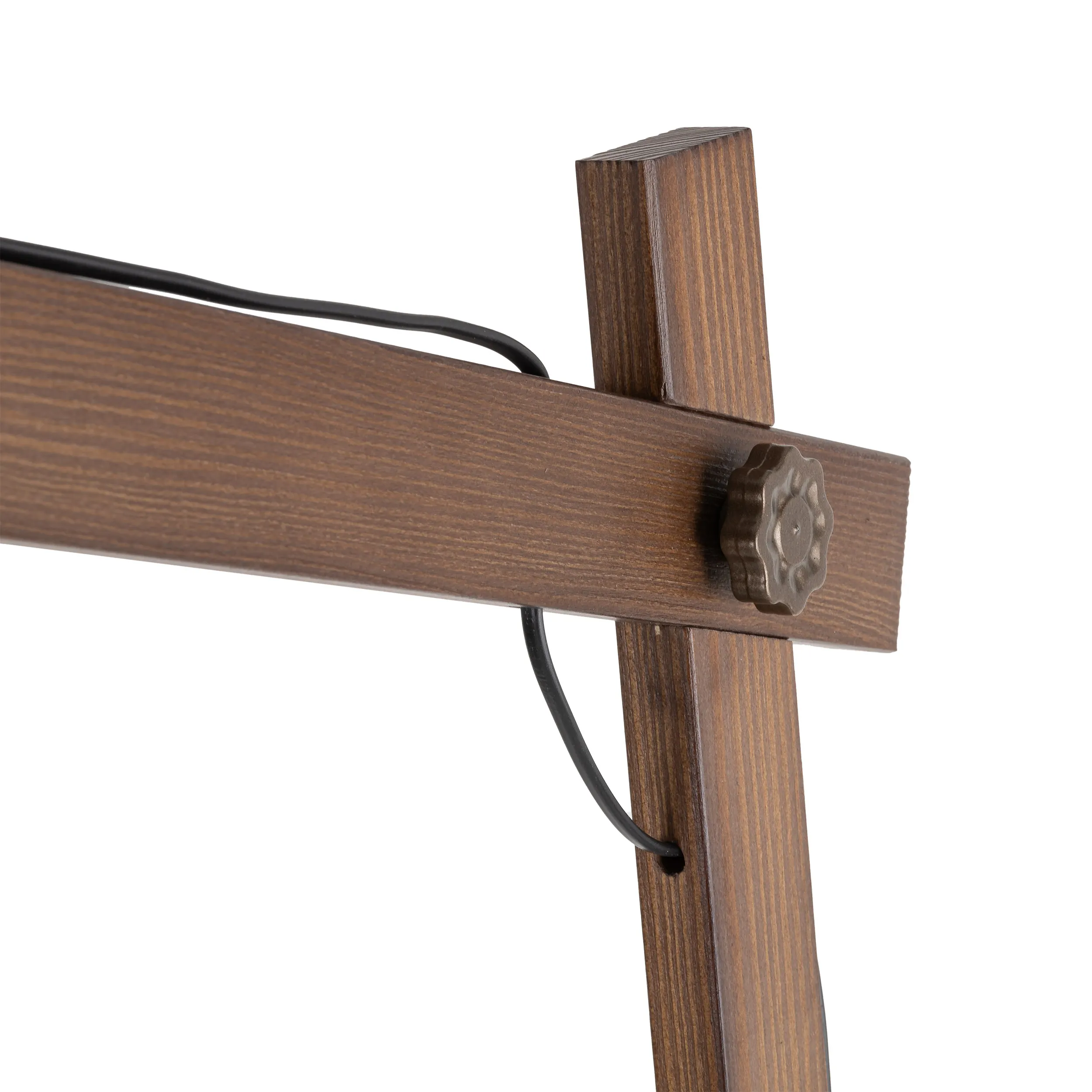 Lampa podłogowa OSLO ciemny orzech brązowa 180x80x35cm - TK_6319