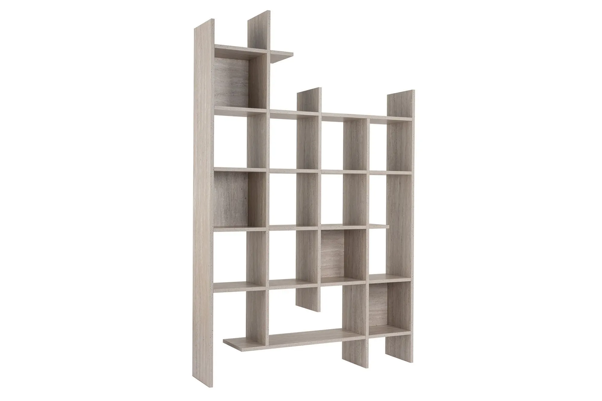 Regał wysoki MANCO 122 cm beżowy Regał wysoki MANCO 122 cm beżowy