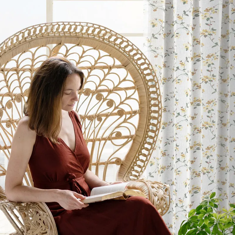 ZASŁONA DINA NA TAŚMIE 140X270 CM BIAŁY - EU_408981