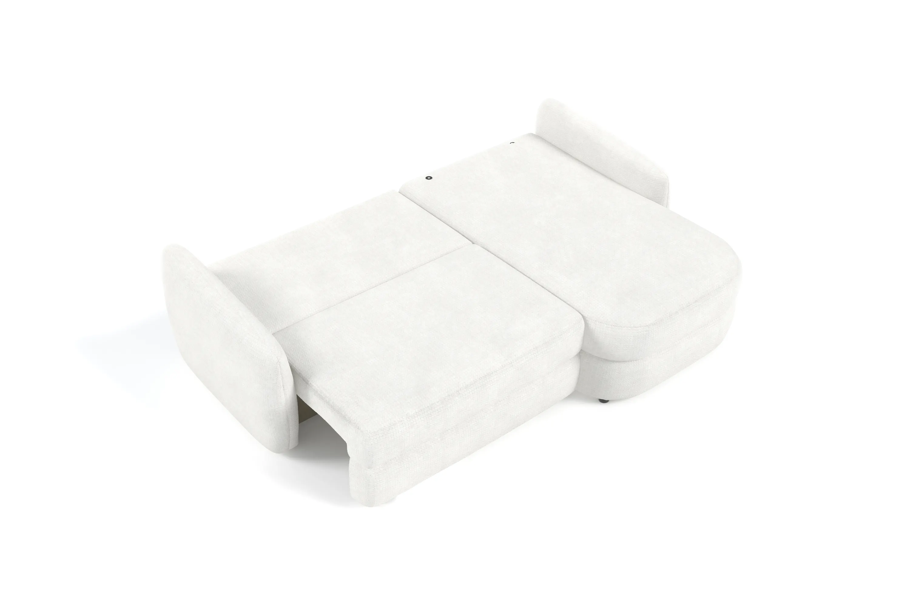 Narożnik rozkładany z pojemnikiem KOMODO MUSE 240 cm L/P kremowy - KOMODO_MUSE_02