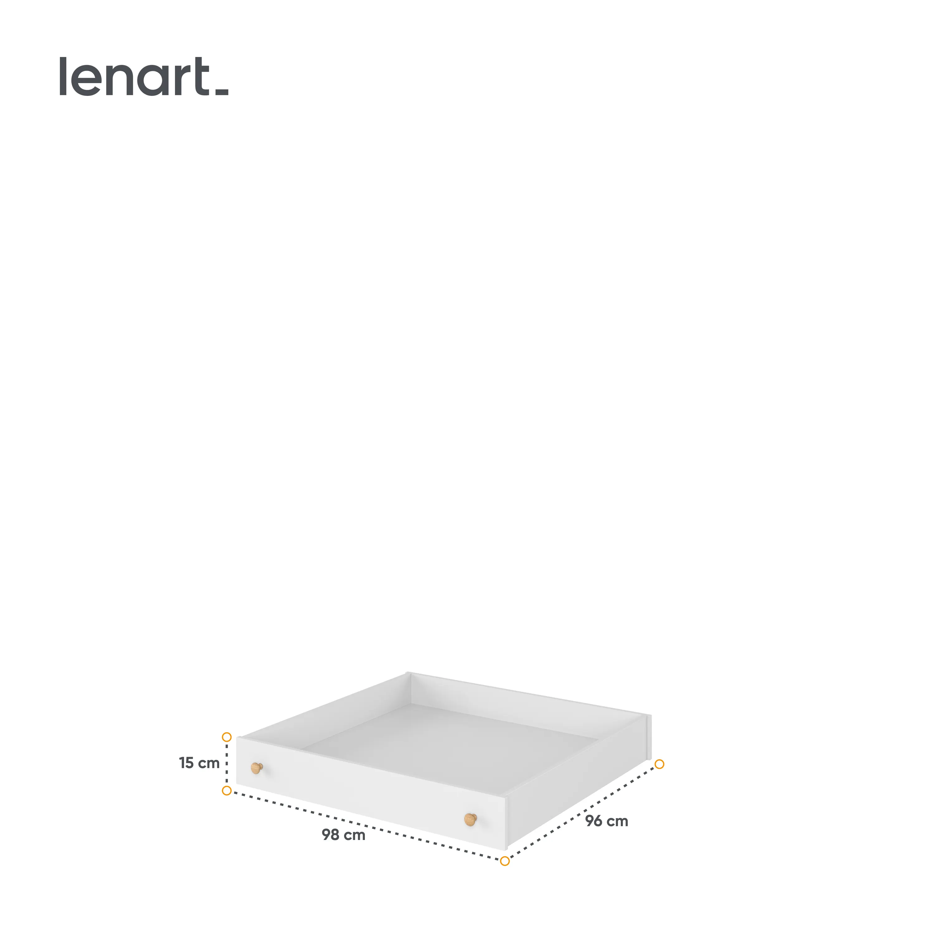 Szuflada do łożka Story SO-09 biała - SO9BDN