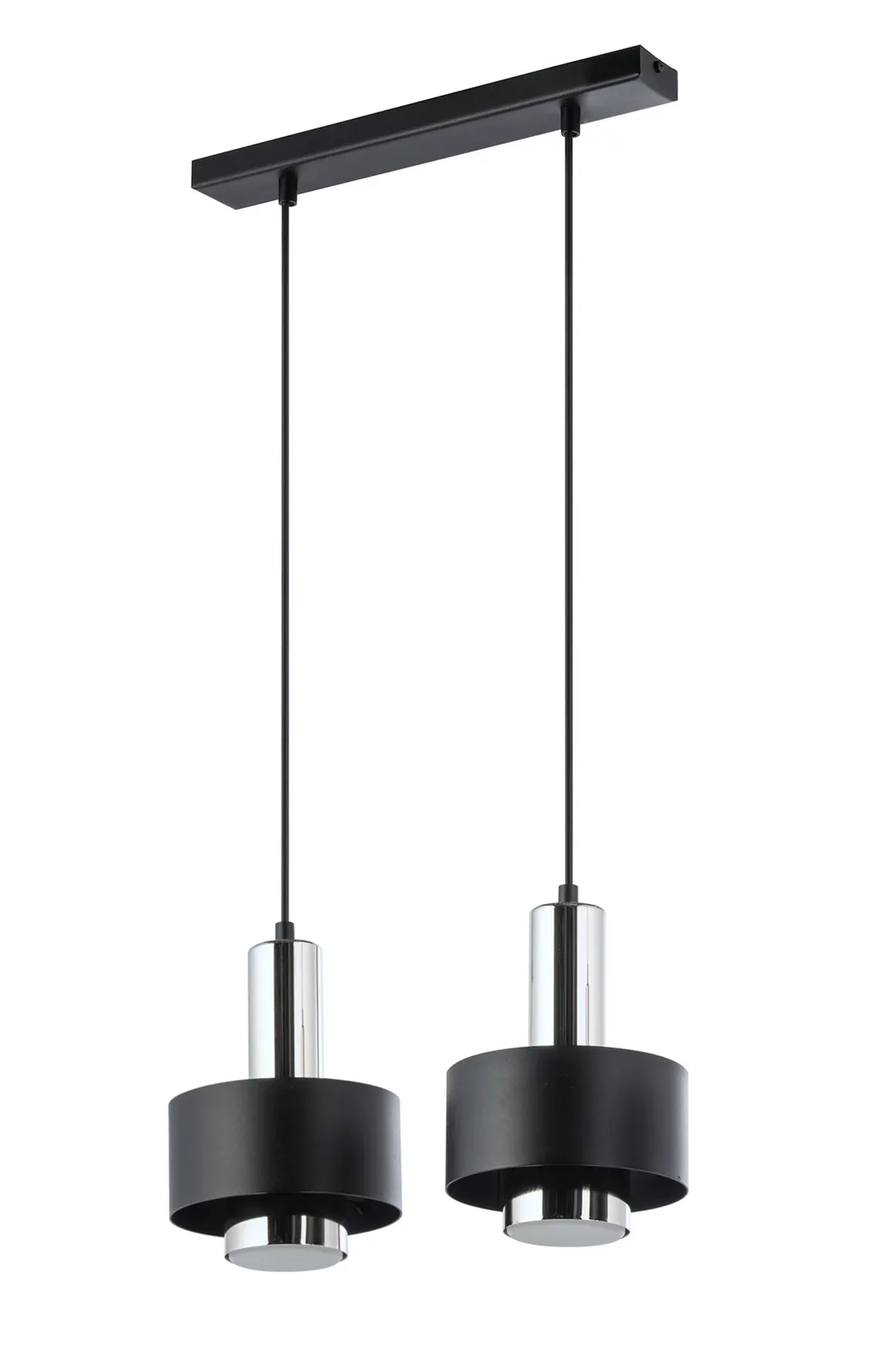 Lampa wisząca RIF LUX 2 czarno-srebrna