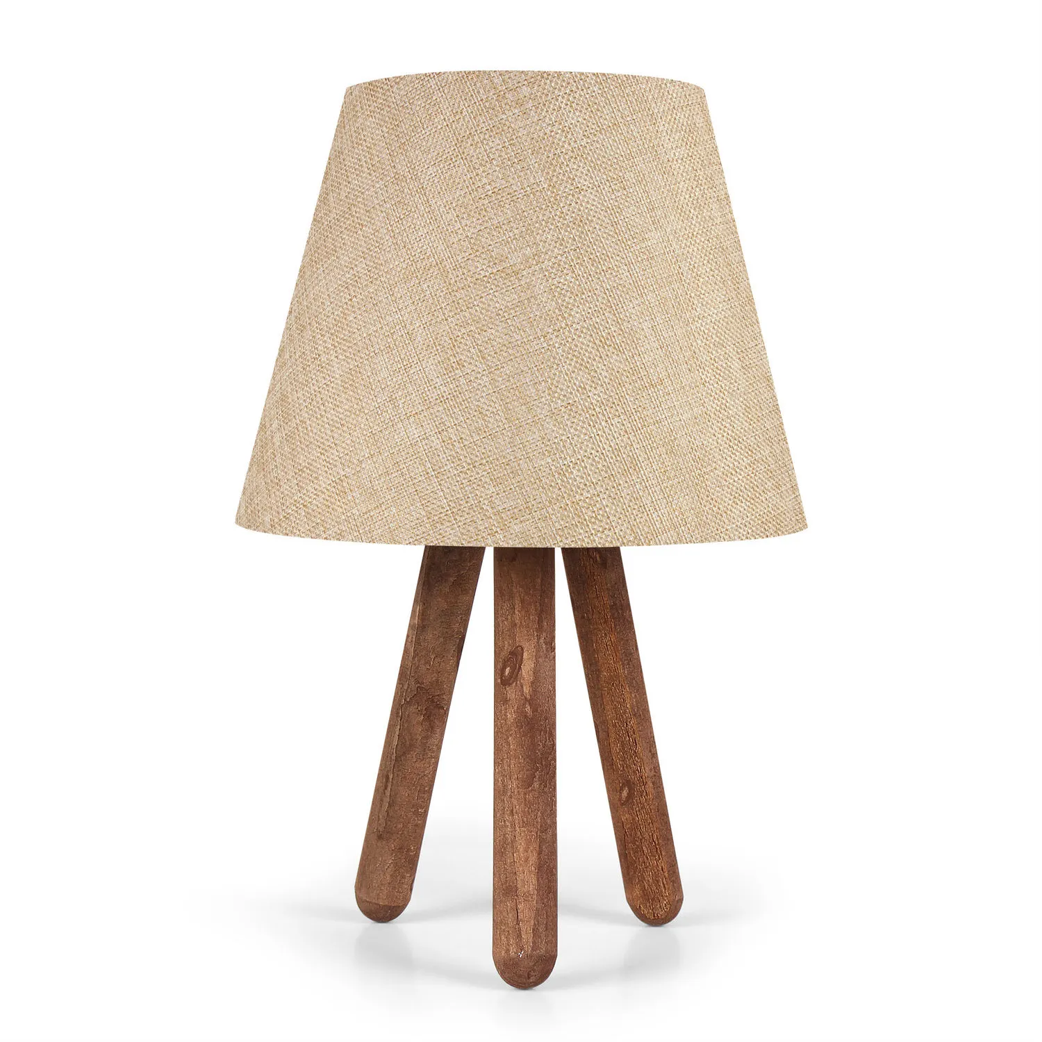 Lampa stołowa AYD beżowa kolor podstawy naturalny