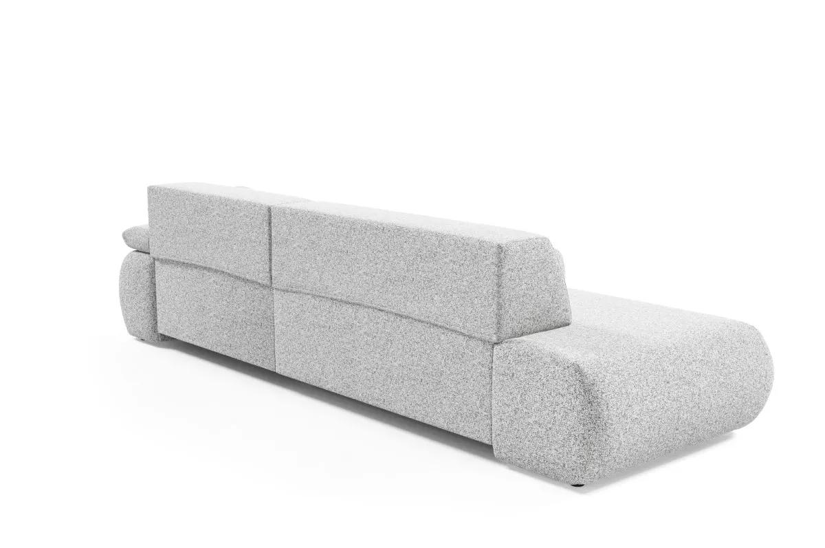 Narożnik rozkładany z pojemnikiem PUENTE 286 cm prawostronny jasnoszary - PUENTE_NAR_PUENTE80_P