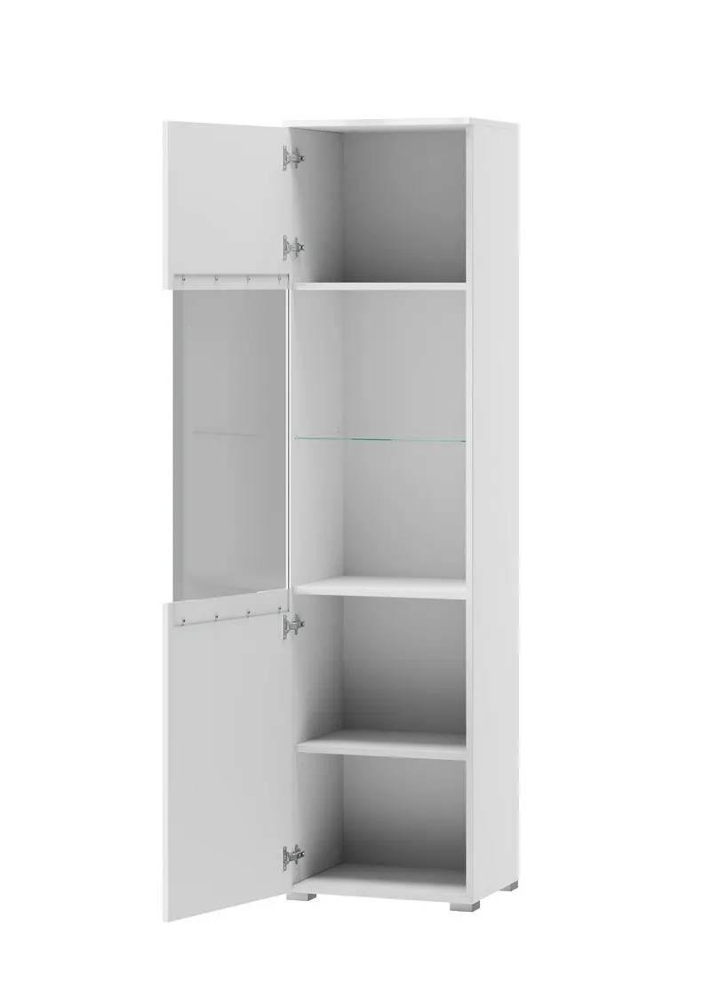 Witryna SELENE 25 biały połysk 196x50x39cm - TH-100-0372