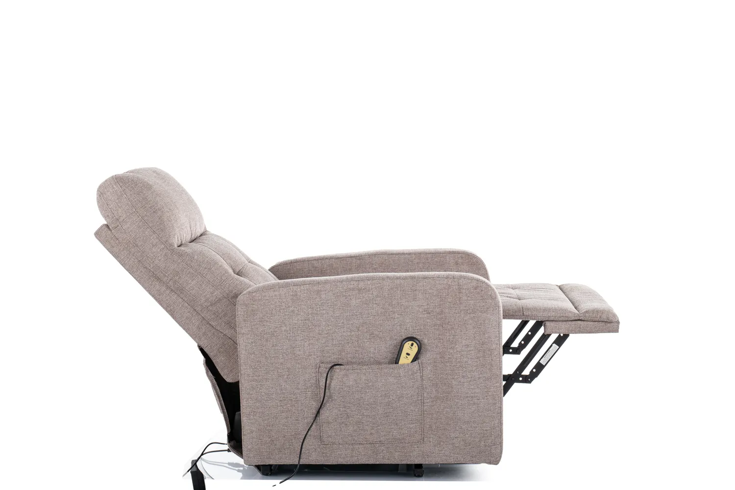 Fotel elektryczny rozkładany OTUS II BREGO funkcja pionizacji beżowy - OTUSIIBRBE