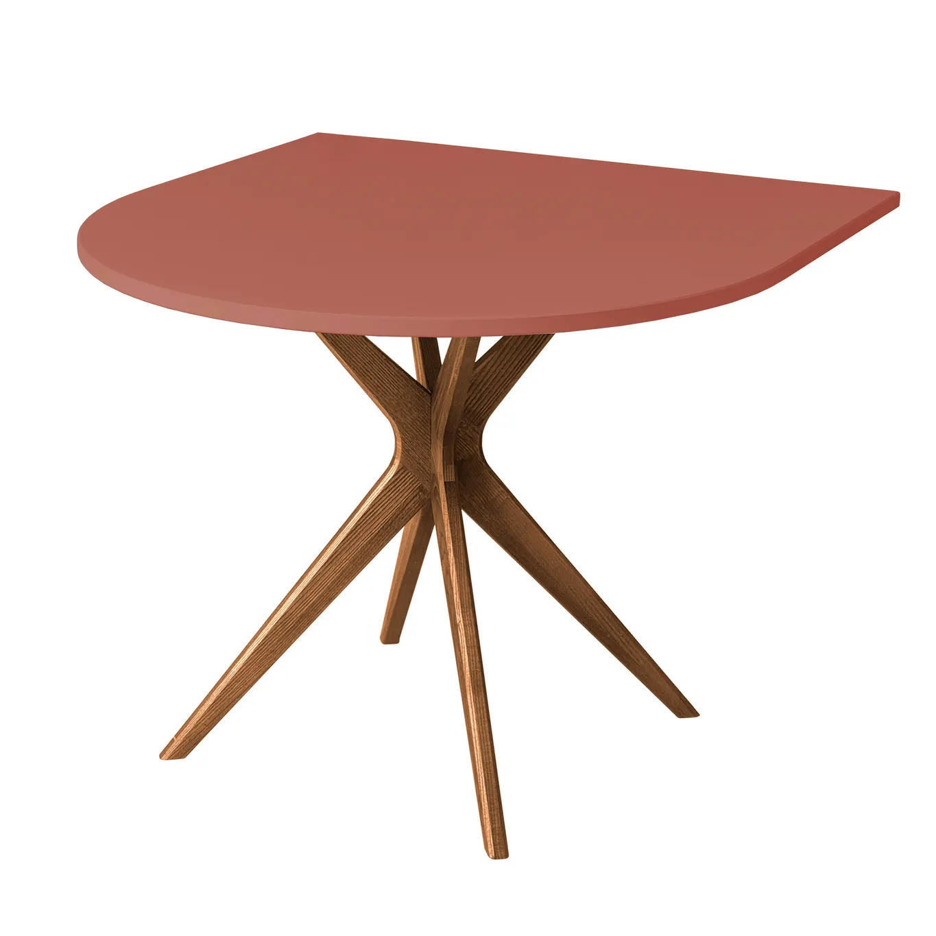 Stół półowalny JUBI Racetrack 90x90cm dąb koralowy