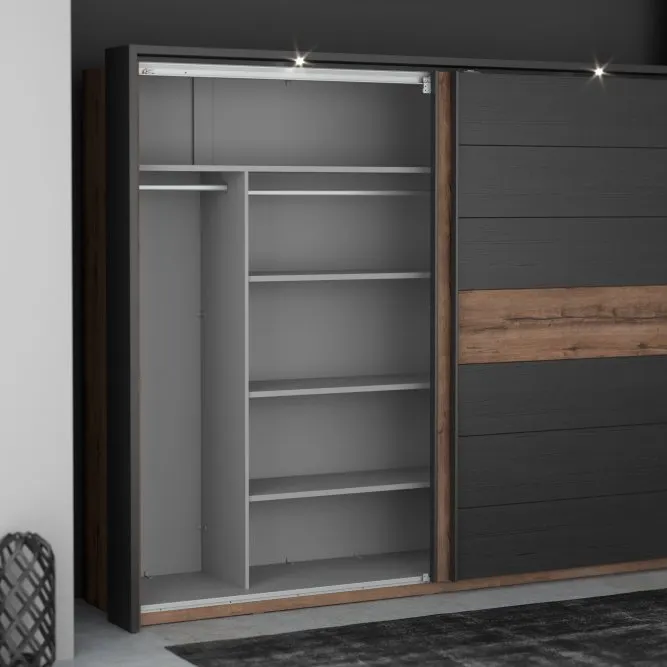 Półki do szafy 3 szt 108 cm WNND92-A06 - szary - WNND92-A06