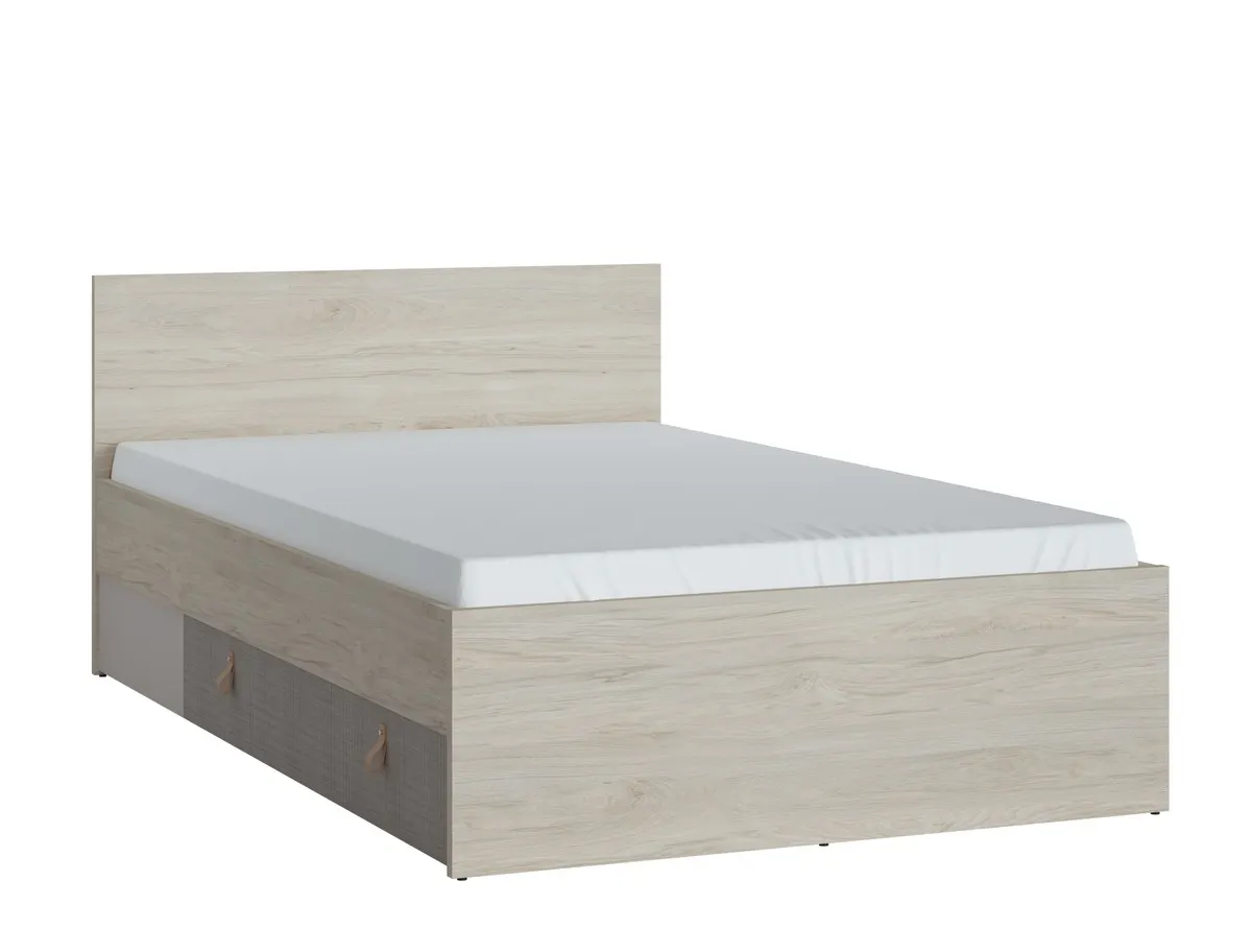 Łóżko z szufladą 120x90 DENIM DEIZ02 Orzech Rockford Jasny, Cashmere, Caroline Łóżko z szufladą 120x90 DENIM DEIZ02 Orzech Rockford Jasny, Cashmere, Caroline