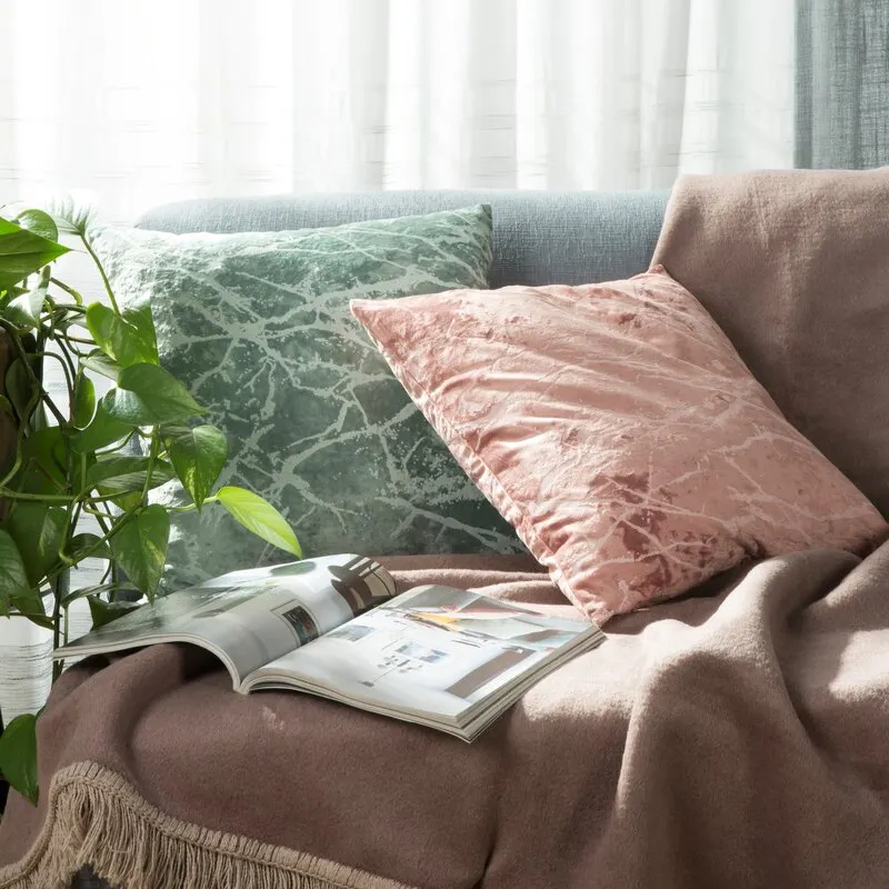 POSZEWKA VELVET 45 X 45 CM ZIELONY - EU_439862