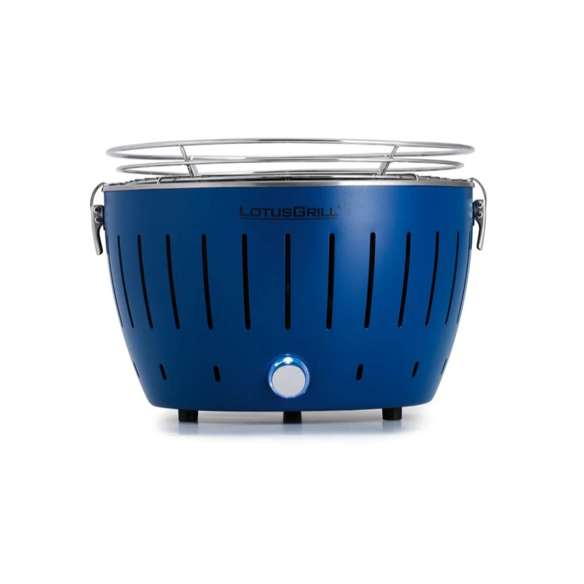 Stołowy grill węglowy LOTUS - Grill MINI niebieski. - ND_G-TB-280